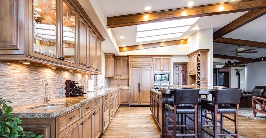 Kitchen Cabinet Staining by A.L.B. Painting LLC